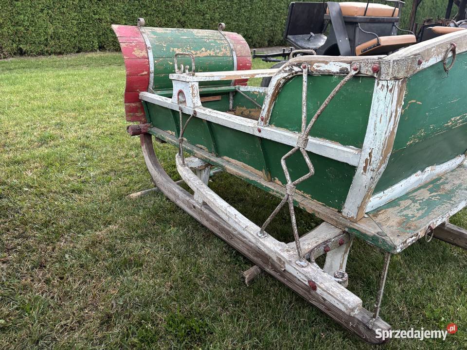 Zabytkowe oryginalne sanie Podlasie Lubelskie Biłgoraj