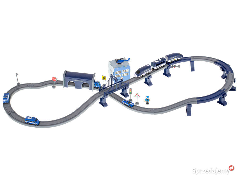 KOLEJKA ELEKTRYCZNA POCIĄG POLICJA AUTKA 92 Bielsk Podlaski