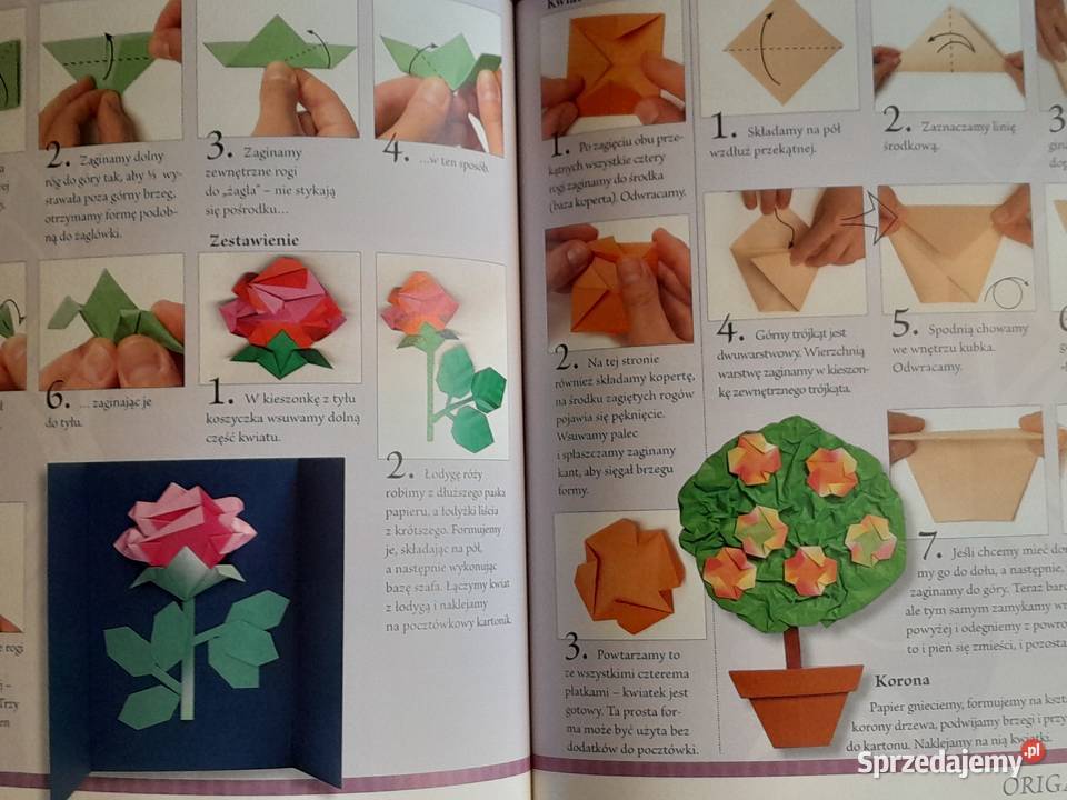 Książka Księga origami składanie papieru wydanie śląskie Dąbrowa Górnicza