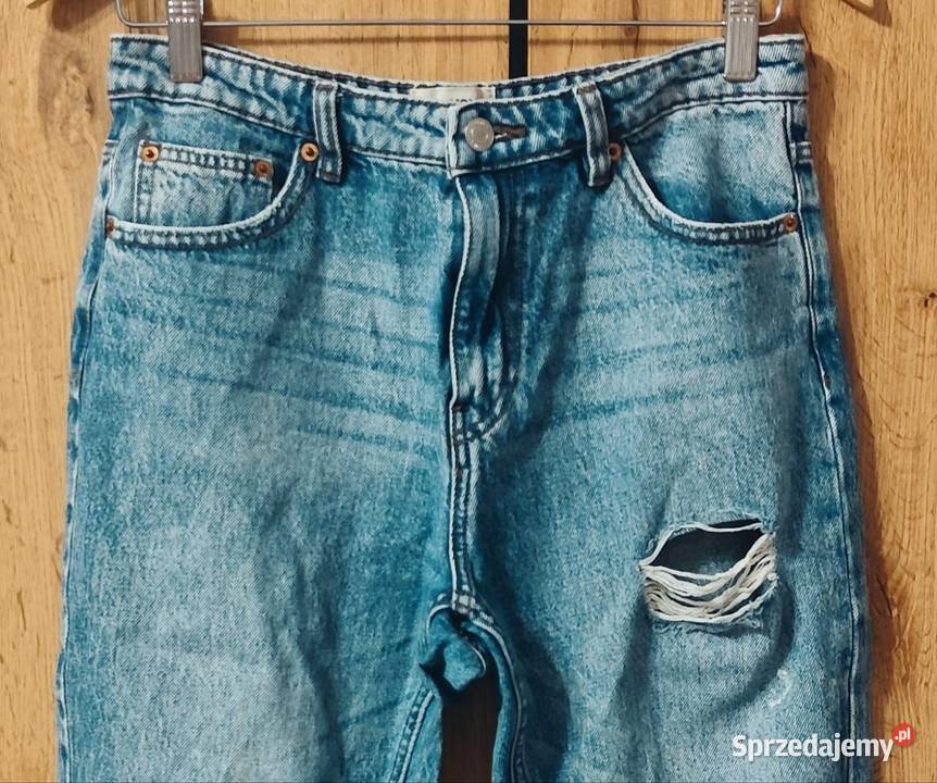Damskie jeansy o kroju mom fit warmińsko-mazurskie Barczewo