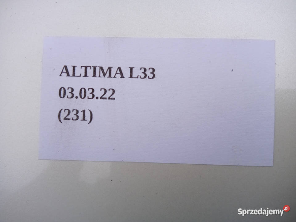 DRZWI LEWY PRZÓD NISSAN ALTIMA L33 20132018 sprzedam