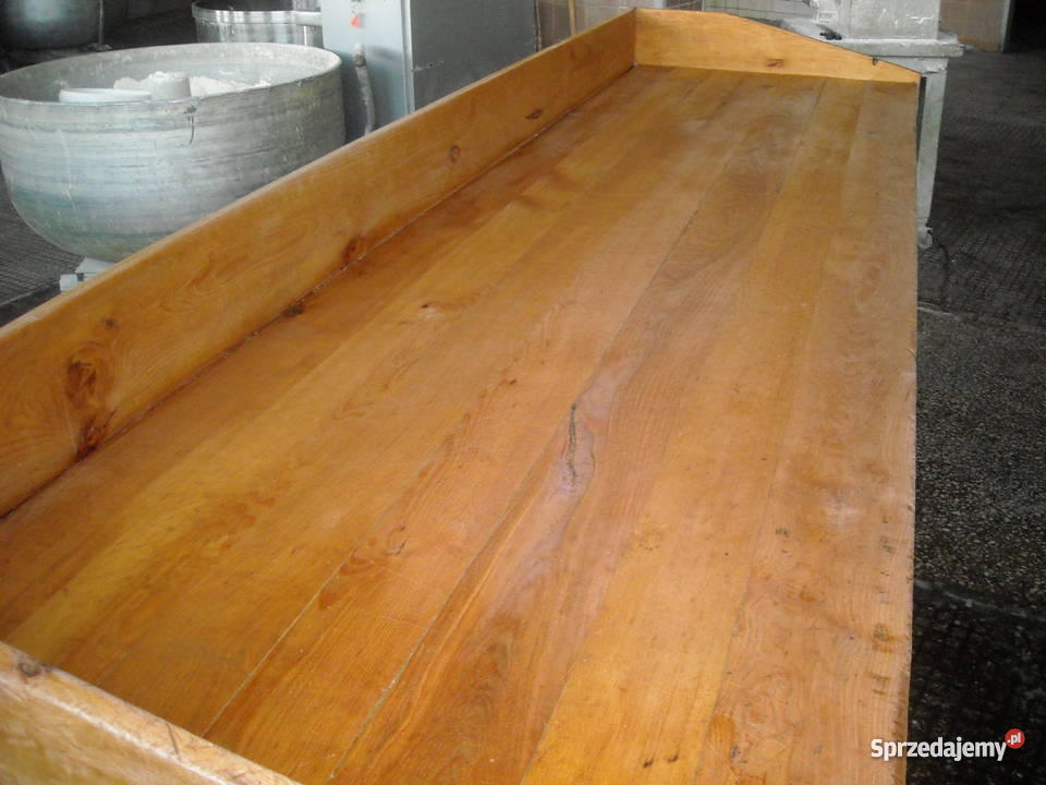 Stół piekarniczy drewniany z półką Produkcja Czerwieńsk sprzedam