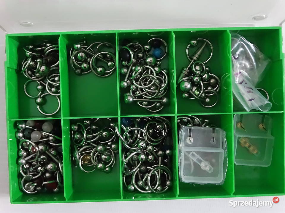 MEGA ZESTAW Piercing 60 kolczyków do nosa Biłgoraj