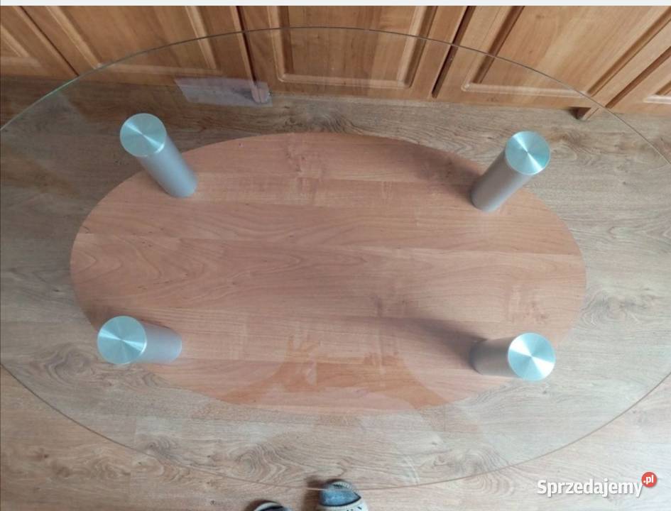 BRW Szklany stolik kawowy 106cm Białobrzegi