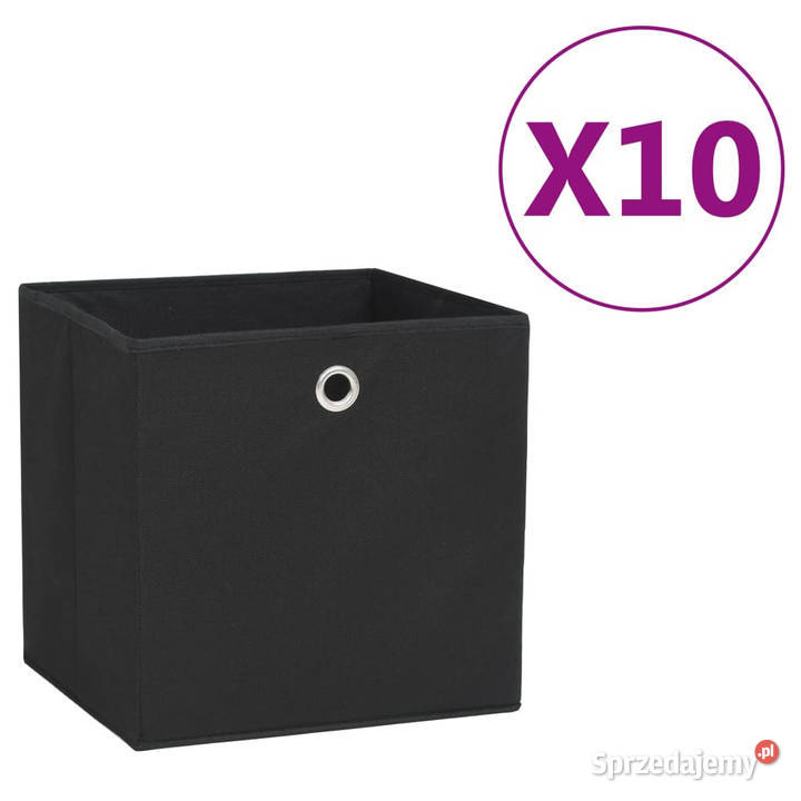 Pudełka z włókniny 10 28x28x28 czarne WM325189 Warszawa