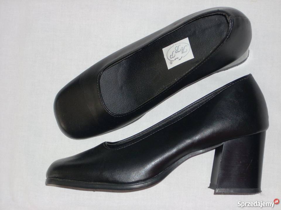 Czarne Czółenka Eleganckie Gładkie j nowe 36 365