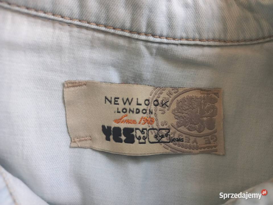 Koszula damska Jeans jasny cienki r 38 bawełna