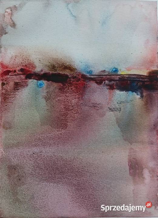 Akwarela ok21 x 285 Obraz pt Horyzont Oryginał Katowice