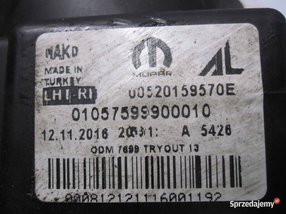 FIAT TIPO II 16r lampa prawa przód 00520159570E Lampy przednie Kielce