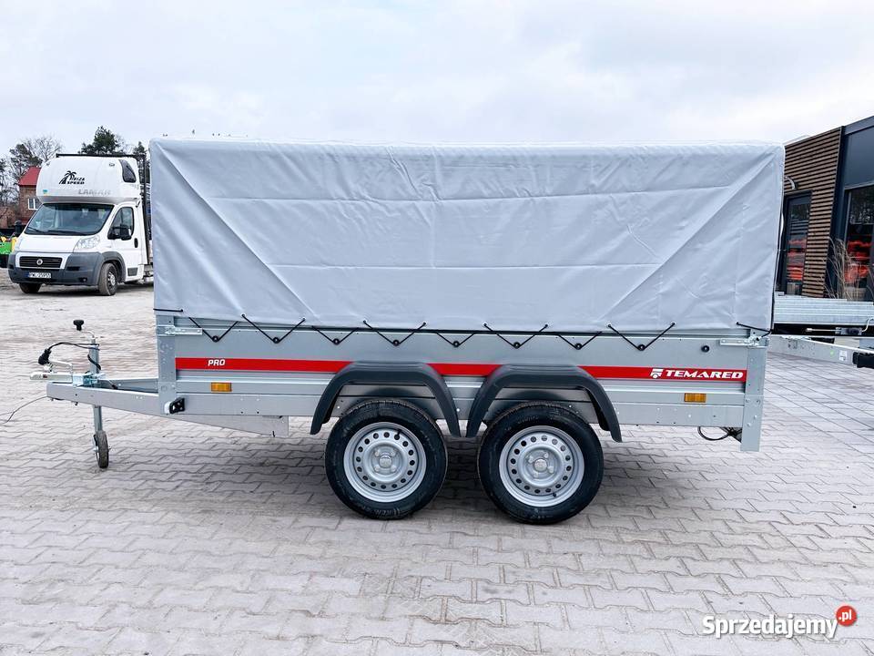 Przyczepa TEMARED PRO 26122 z plandeką 80 DMC burtowe