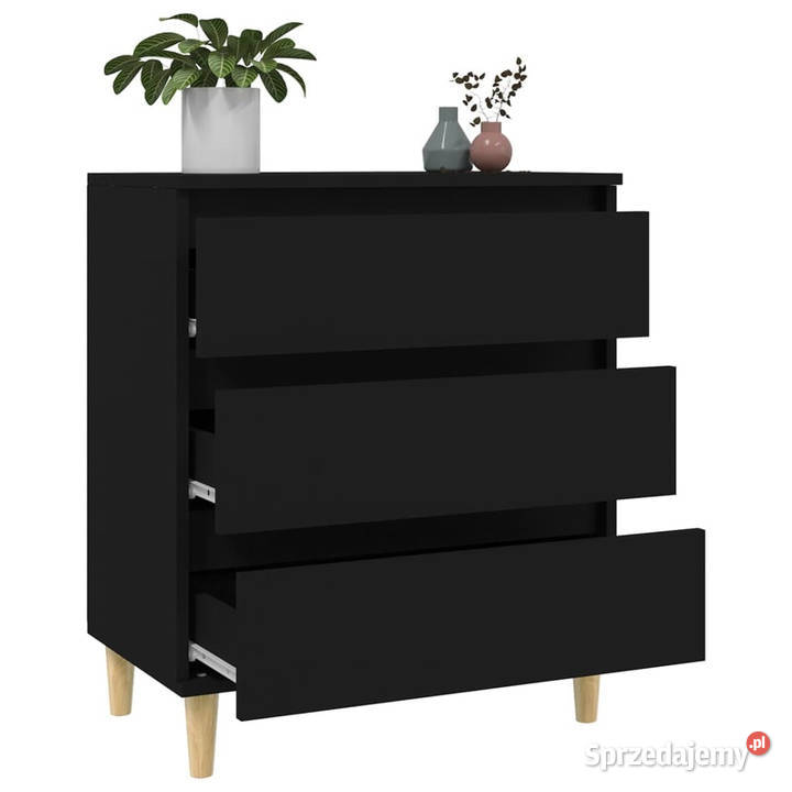 Komoda czarna 60x35x70 materiał drewnopochodny Warszawa