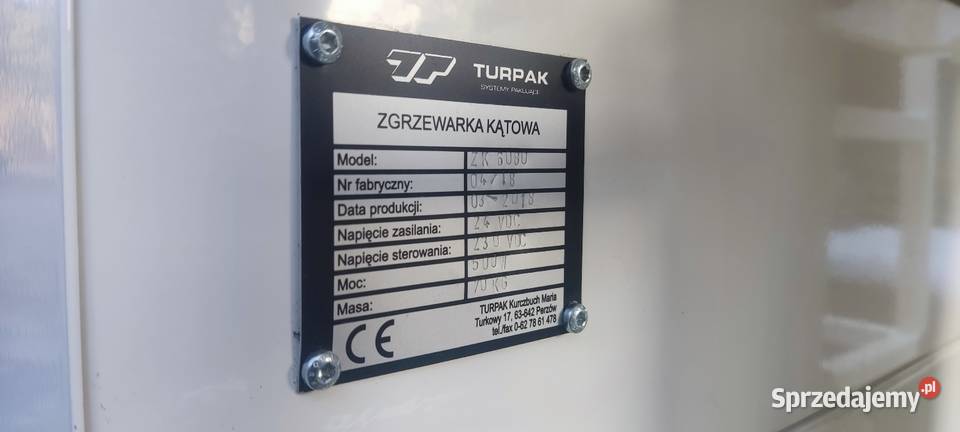 Zgrzewarka kątowa TURPAK z podajnikiem Wejherowo sprzedam