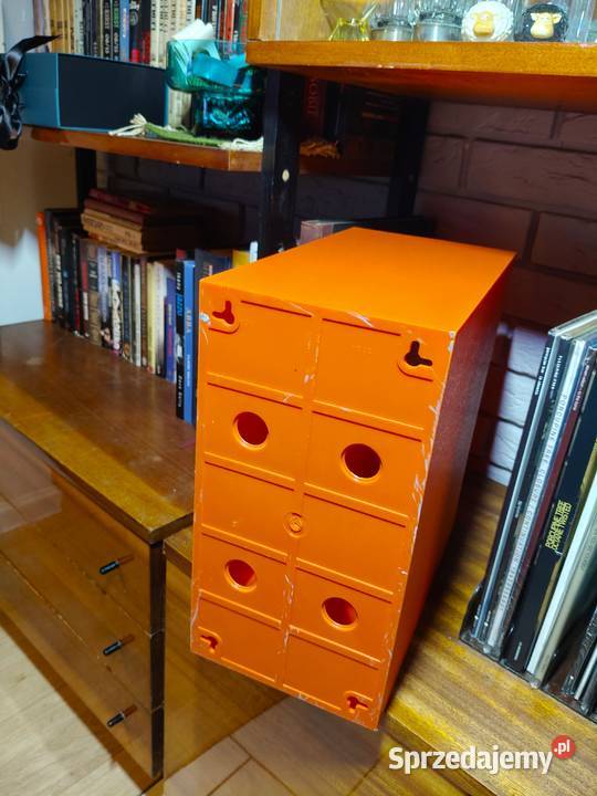 Stojak na płyty winylowe Niemcy vintage Kalisz