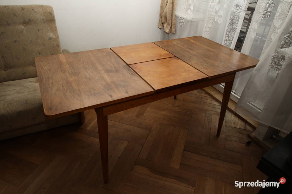 stół rozkładany PRL lata 70 Warszawa