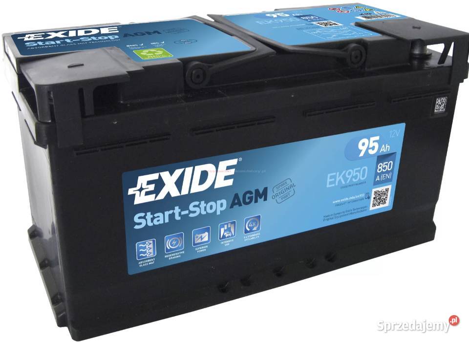 kumulator EXIDE AGM STARTSTOP EK950 95Ah 850A EN Siedlce