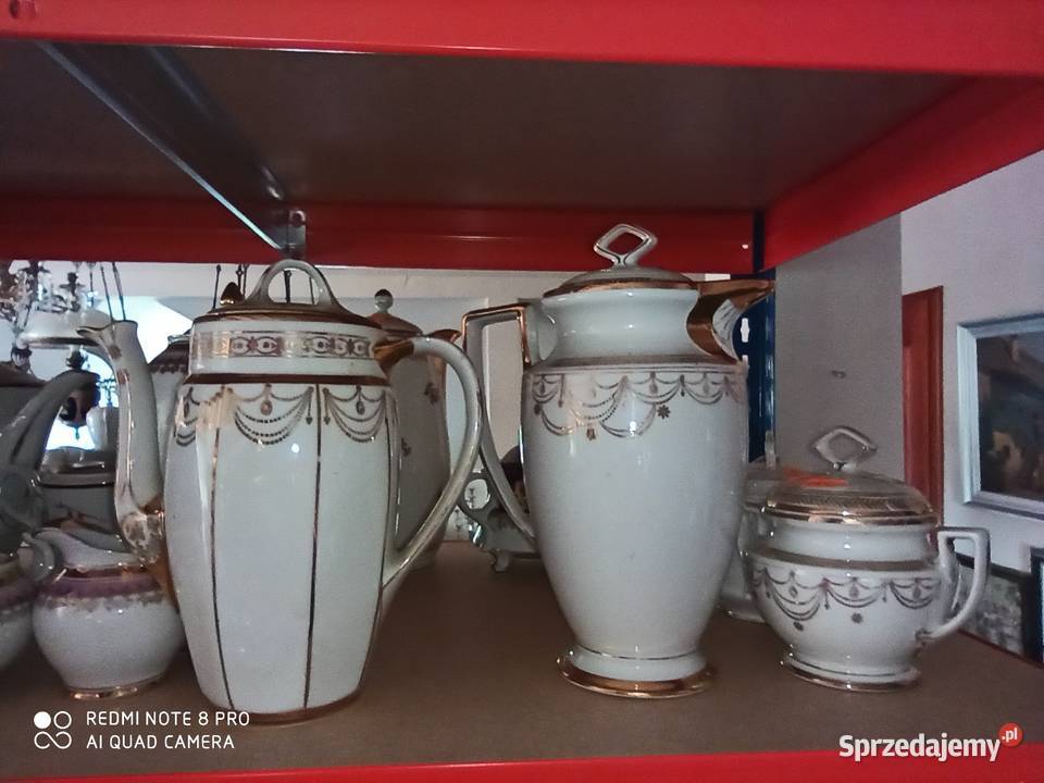 Złota pajęczynka Ręcznie zdobiony Dzbanek do Porcelana i szkło Gdańsk sprzedam