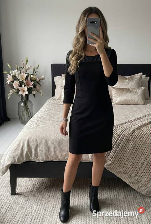 Sukienka Street One z wstawkami ekoskóry UNI SL Bytom