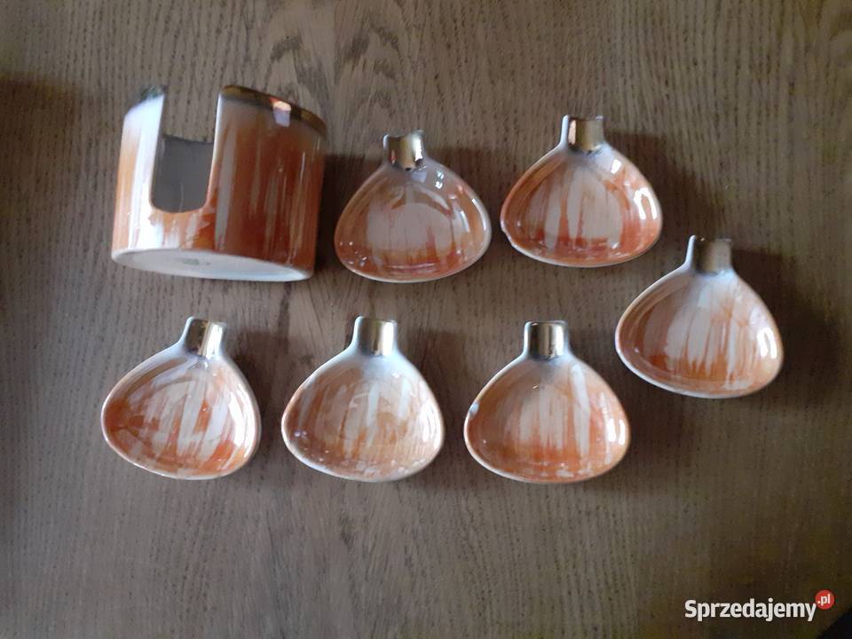 Popielniczki porcelanowe zestaw 6 sprzedam