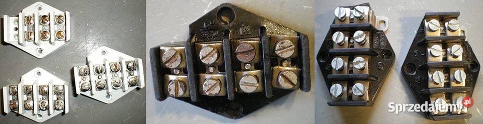 Płytka płytki rozgałęźne 6 4 x 380V z PRL Ostrów Wielkopolski