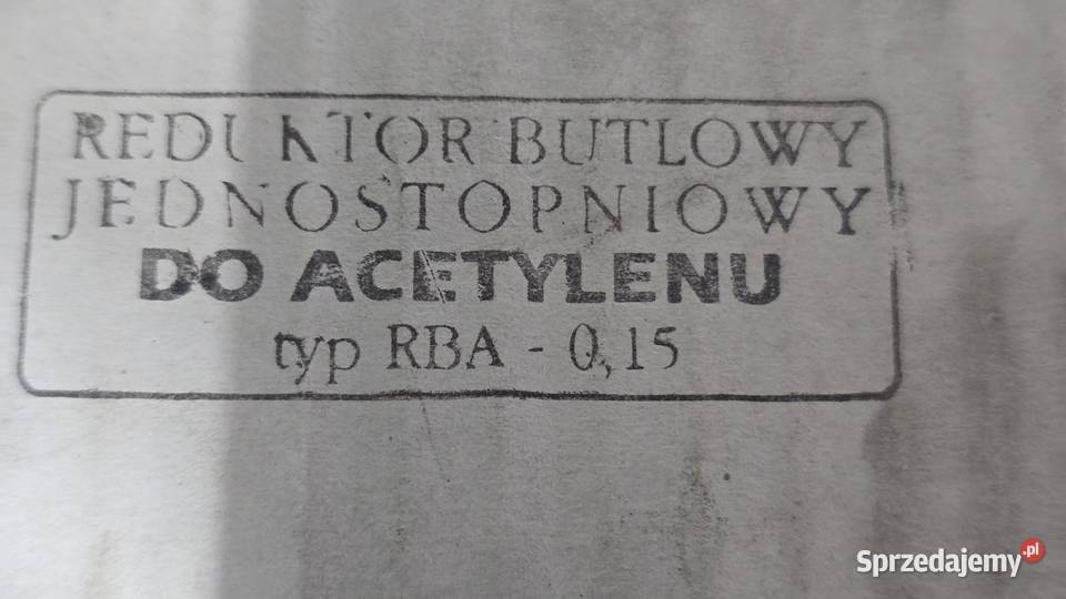 Nowy jednofazowy reduktor butlowy do acetylenu opolskie Głubczyce