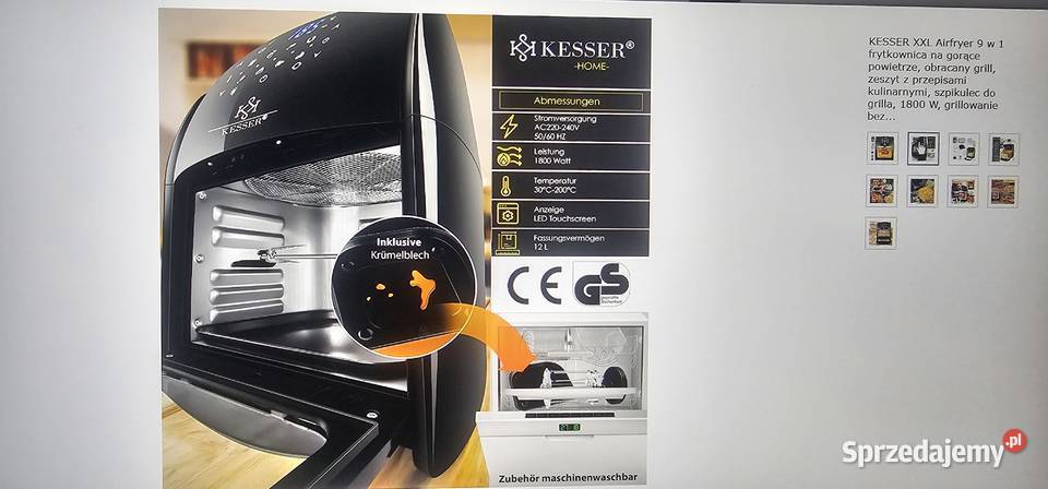 KESSER XXL Frytkownica 9 w 1 Gril