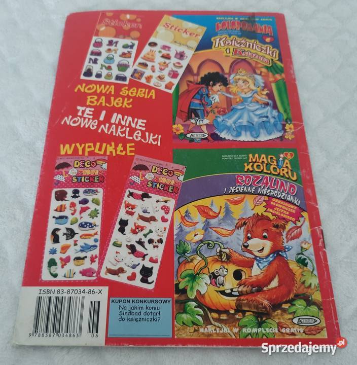 Sinbad i piękna księżniczka Ogrody Koloru Agnes ISBN 838703486X Czeladź sprzedam