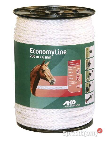 Linka ogrodzeniowa Economy Line 6 mm 200 m AKO