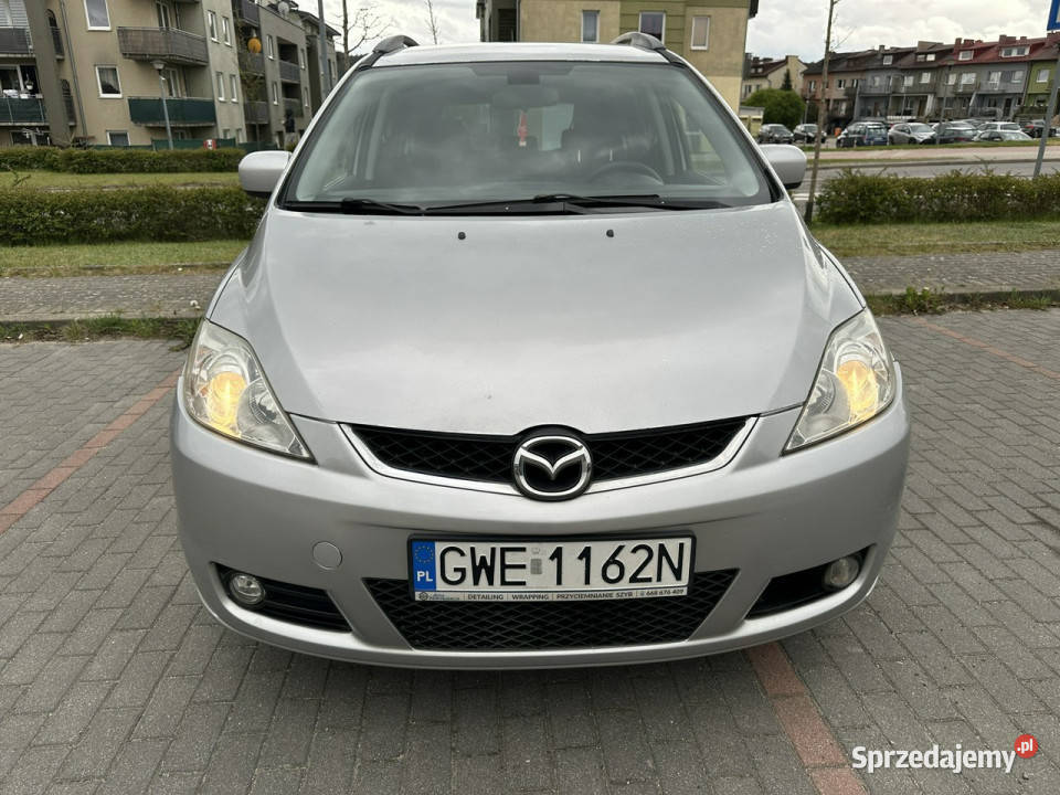Mazda 5 7 miejsc klimatronik tempomat hak mocny ASR (kontrola trakcji) Wejherowo