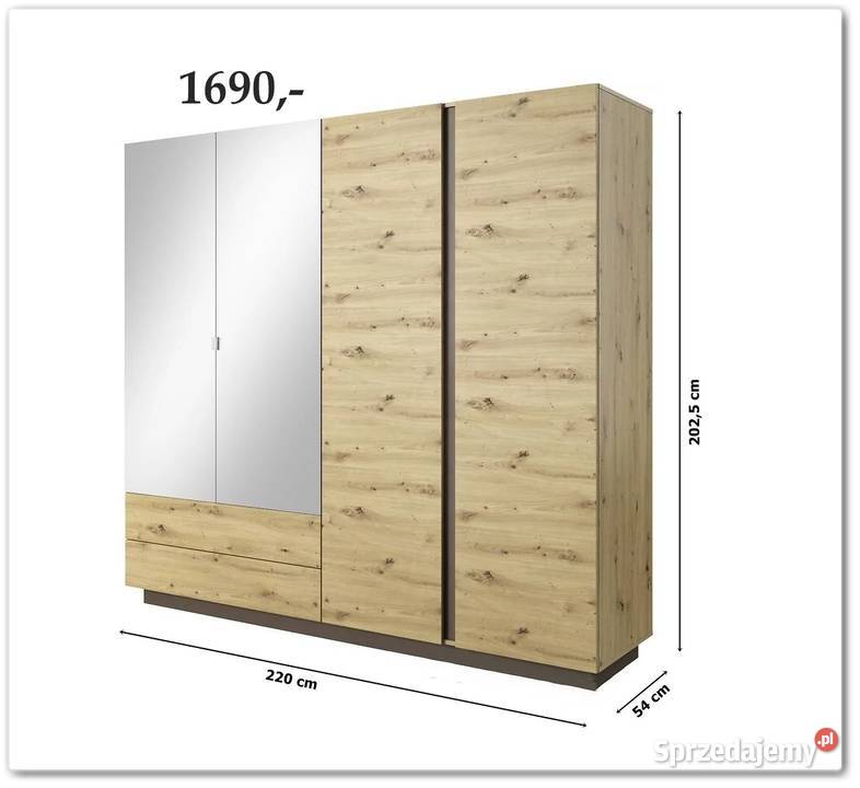 Meblościanka ARCO Dąb Artisan meble do salonu Gliwice