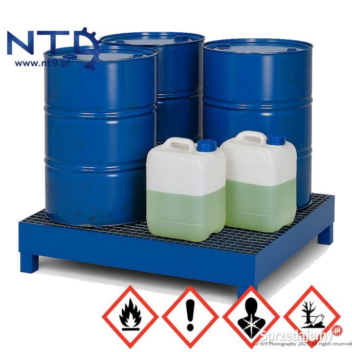 Wanna wychwytowa ociekowa czterech beczek 200l l Produkcja Bielsko-Biała