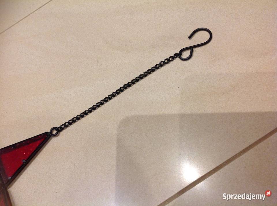 Czerwona Gwiazda Szklana Lampion