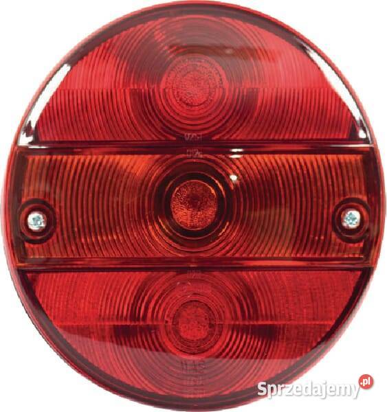 Lampa tylna zespolona lewa okrągła 142 mm Do ciągników