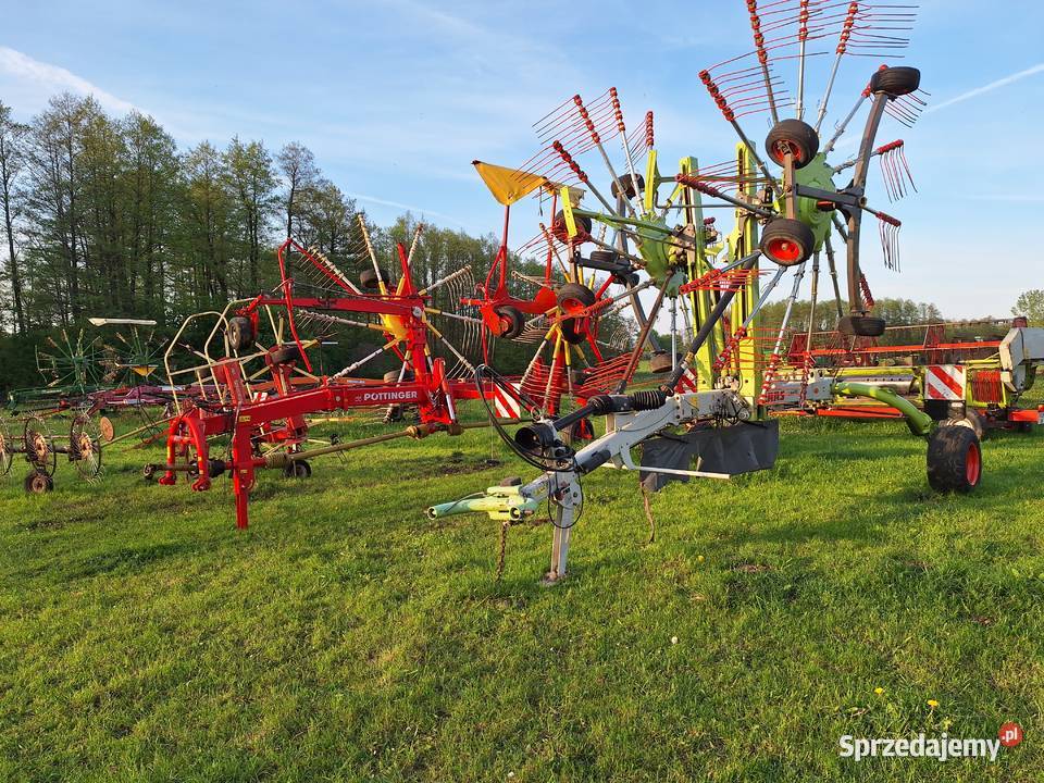 Zgrabiarka dwukaruzelowa Pottinger Krone claas nieuszkodzony Zgrabiarki i przetrząsacze