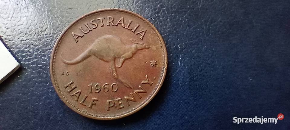 Stare monety 12 pens 1960 Australia Numizmatyka Lesko sprzedam