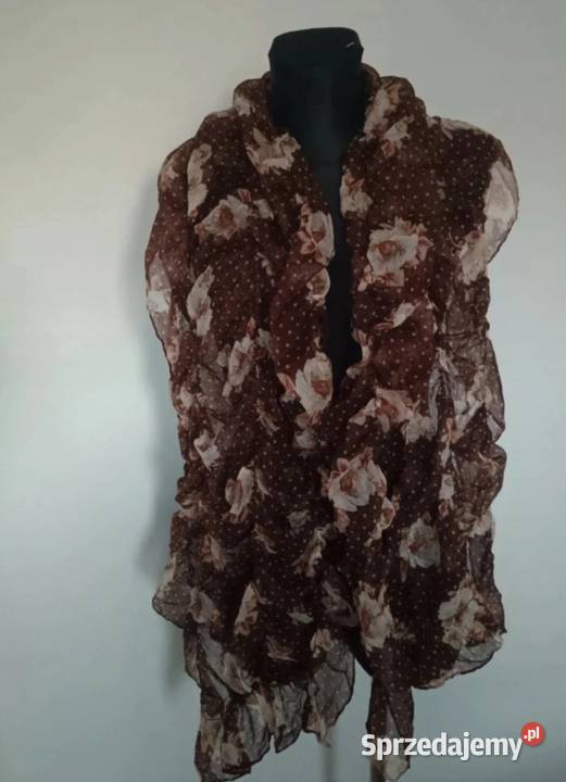 Komin szal brązowy Krosno