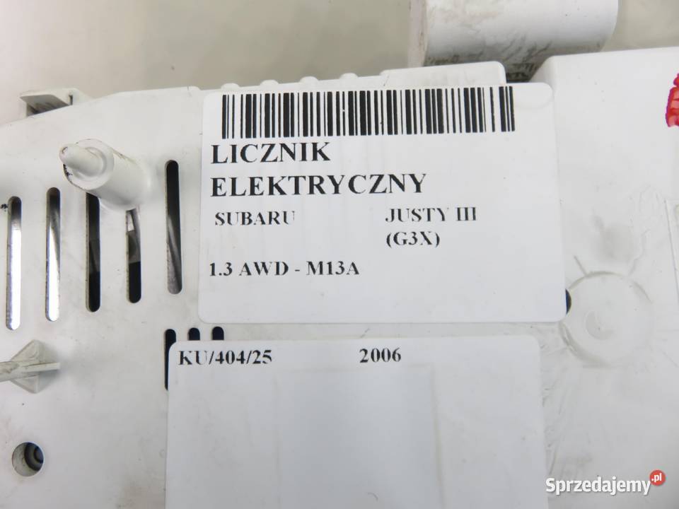 LICZNIK SUBARU JUSTY III 13 AWD 3410086G20
