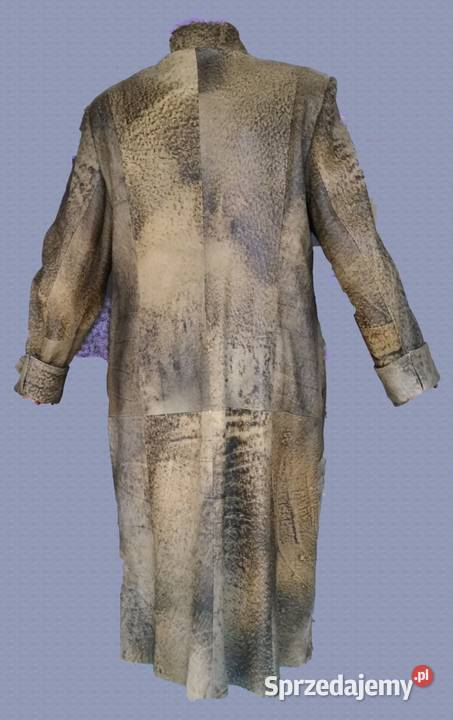 Płaszcz damski ze skóry naturalnej w kolorze sprzedam