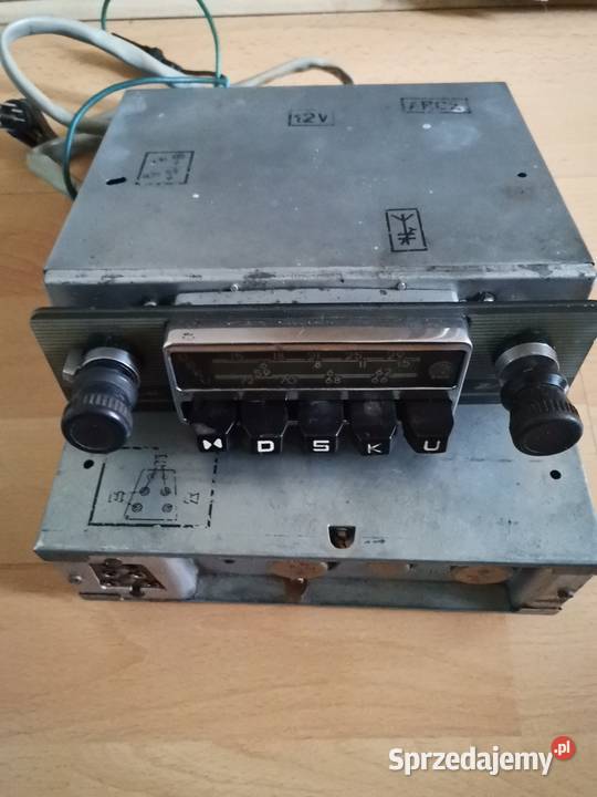 Stare Radio samochodowe ZRK Raid z lat 60 tych Kraków