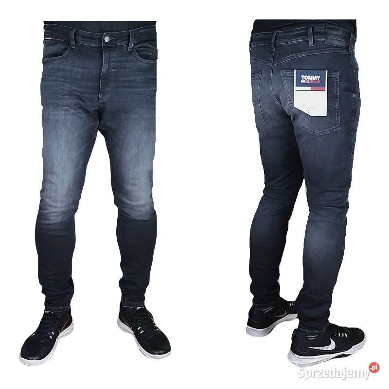 Tommy Hilfiger męskie jeansy T J Simon Skinny Odzież codzienna