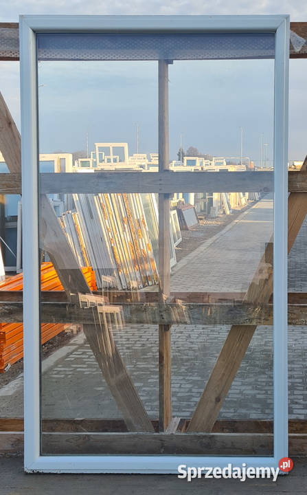 OKNA KacprzaK Witryna 111X168 FIX Używany PCV Okna ścienne Lublin sprzedam