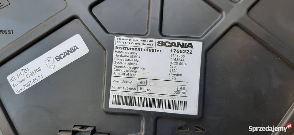 Licznik Zegary SCANIA R oryginał