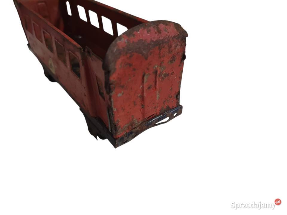 Stara zabawka metalowy wagonik pasażerski Cieszyn sprzedam