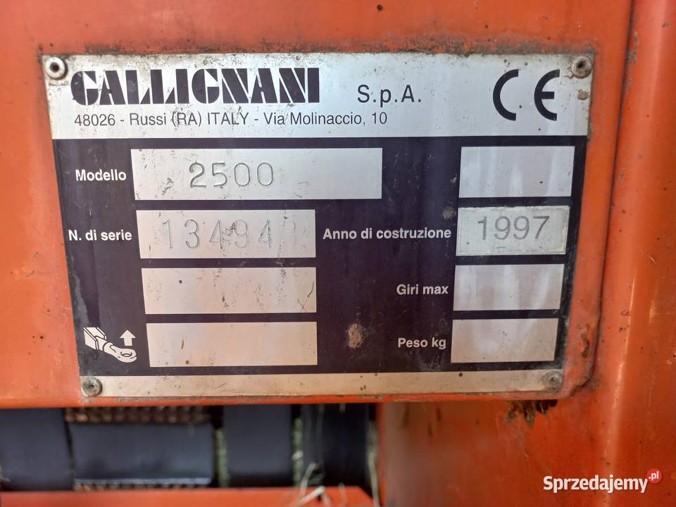 Prasa rolującą galigani