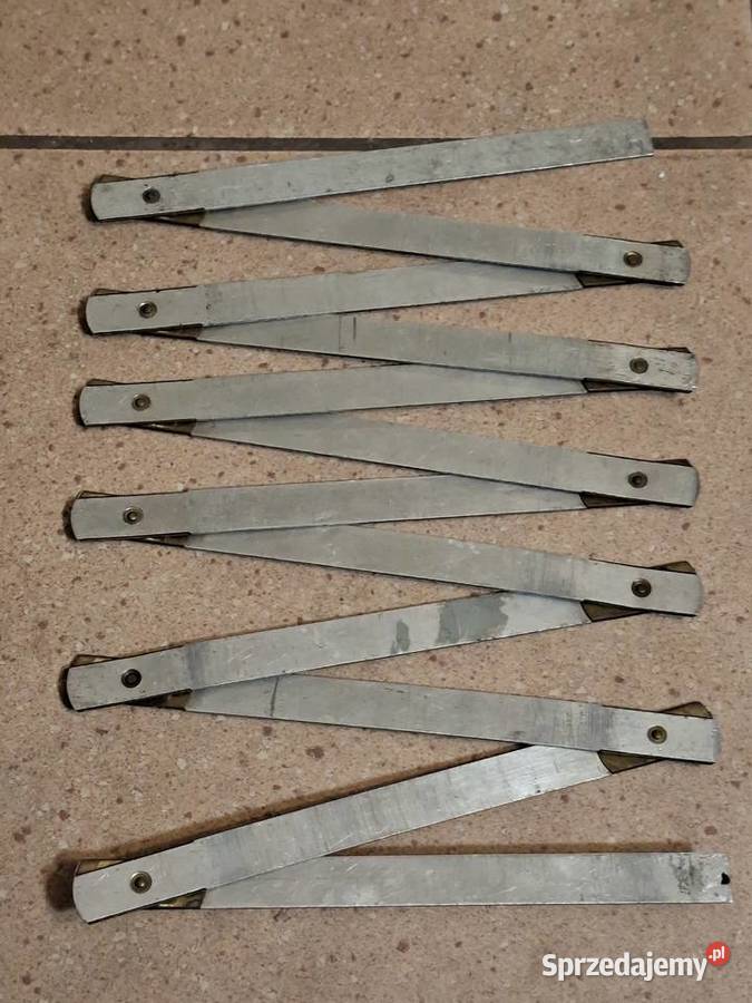 Metrówka Miara skladana 2 m PZO aluminiowa okres Chorzów