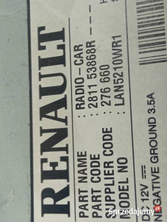RADIO 281153868R Renault Clio IV 20122019 osobowe