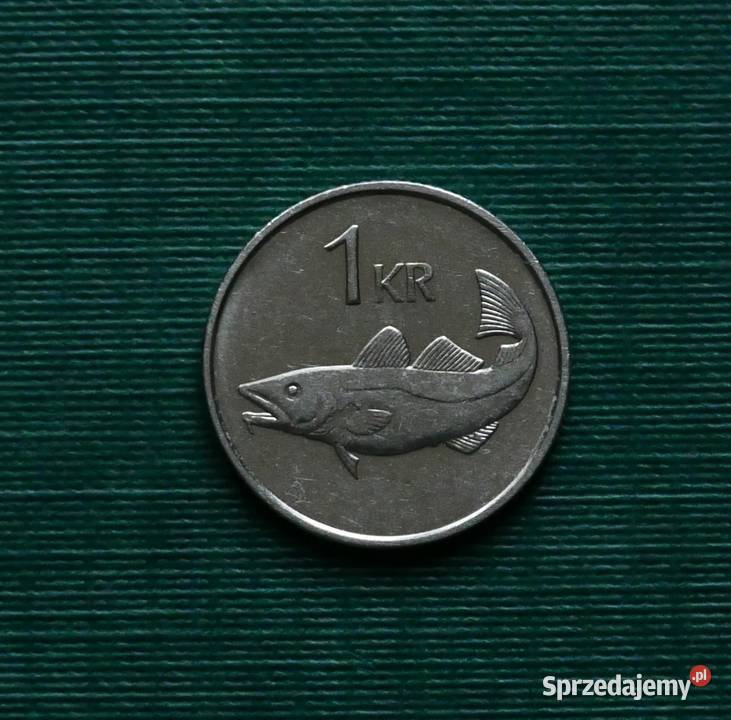 ISLANDIA 1 korona 1989r Numizmatyka Gliwice sprzedam