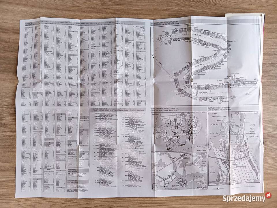 Venezia Wenecja Mapa Plan Miasta Włochy małopolskie Kraków sprzedam
