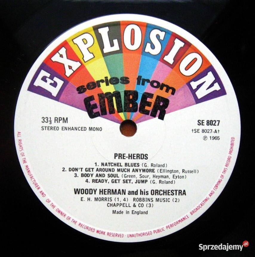 Woody Herman And His Orchestra PreHerds 1 płyta
