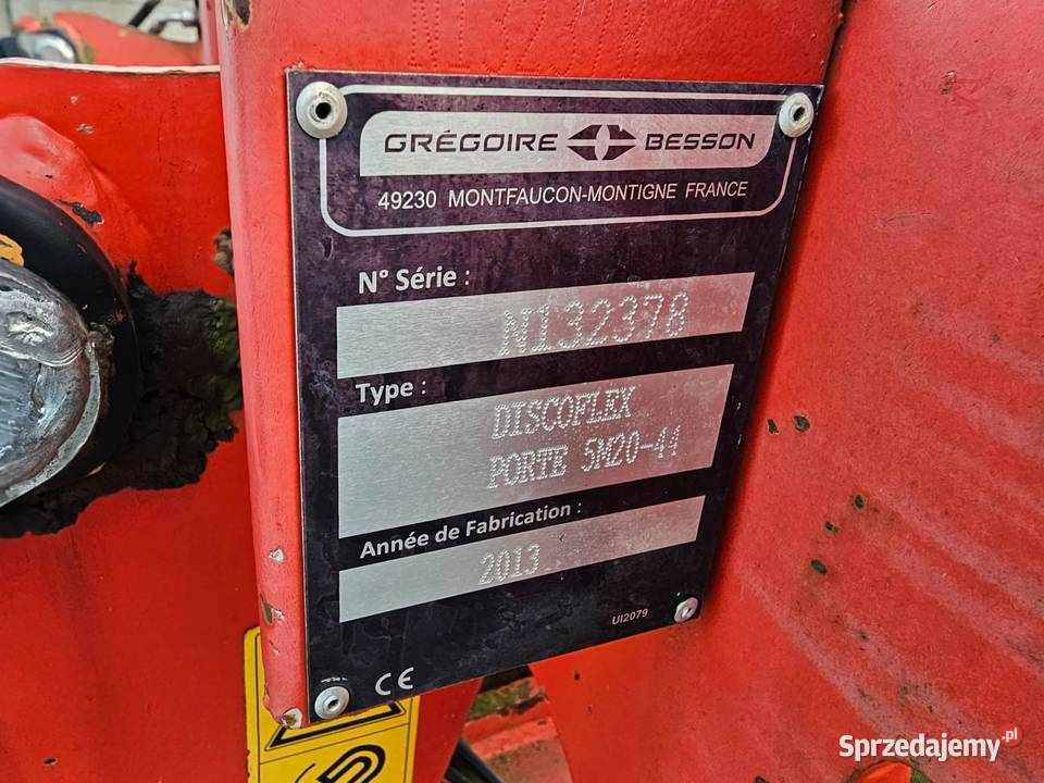 Talerzówka Agregat talerz Gregoire Besson Maszyny rolnicze Gąsewo
