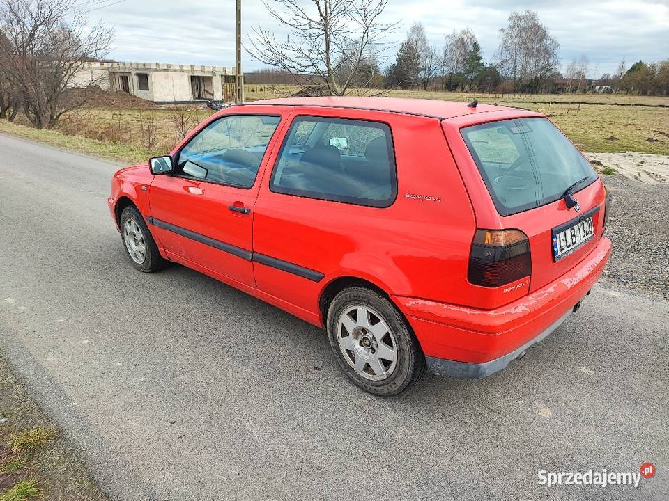 VW Golf 3 BON JOVI klima 18 LPG czerwony lubelskie Kozłówka